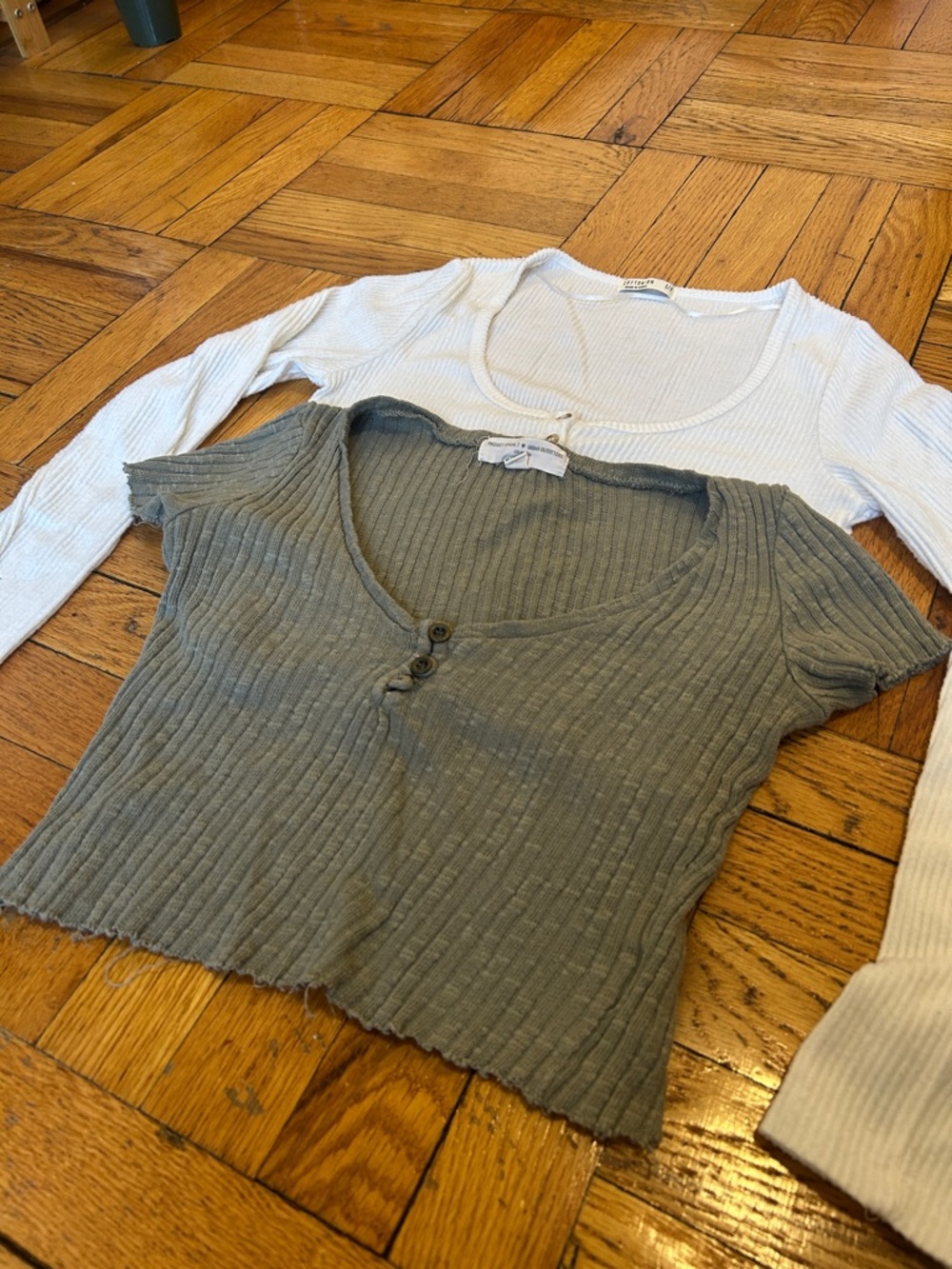 Henley Crop Tops